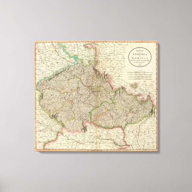 Impressão Em Tela Boêmia, Morávia (Frente)
