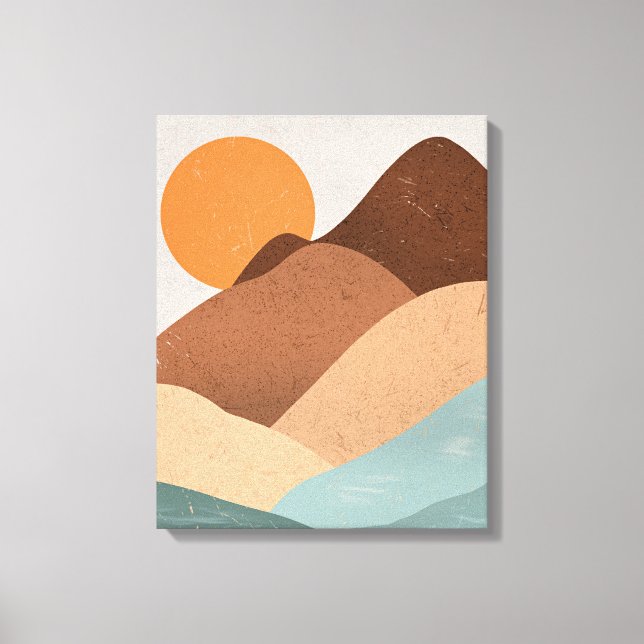 Impressão Em Tela Boho art Sunset (Frente)