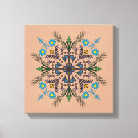 Boho Botânico Mandala Vegetação Tropical