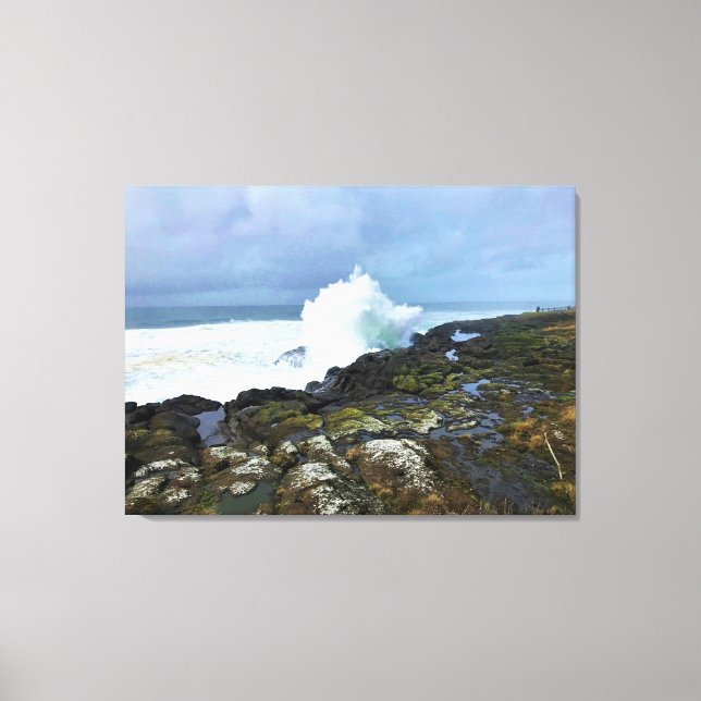 Impressão Em Tela Boiler Bay State Wayside, Depoe Bay, Oregon (Frente)