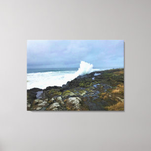 Impressão Em Tela Boiler Bay State Wayside, Depoe Bay, Oregon