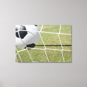Impressão Em Tela Bola de futebol e objetivo 3