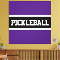 Bold Purple Sports Letters PICKLEBALL