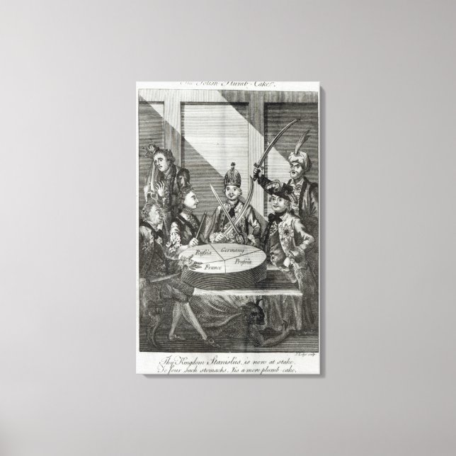 Impressão Em Tela Bolo Polonês, c.1772 (Frente)