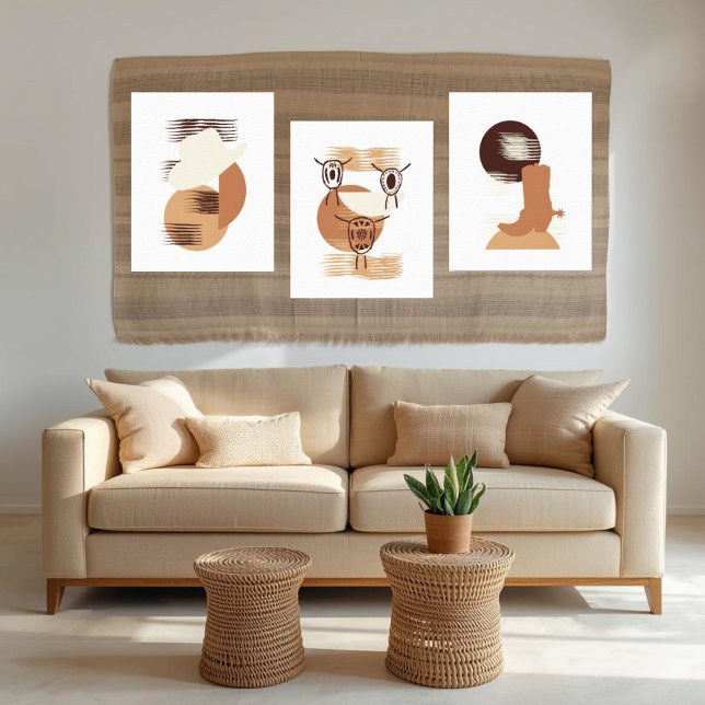 Impressão Em Tela Bolo Tie Wall Art Monocromático (Criador carregado)