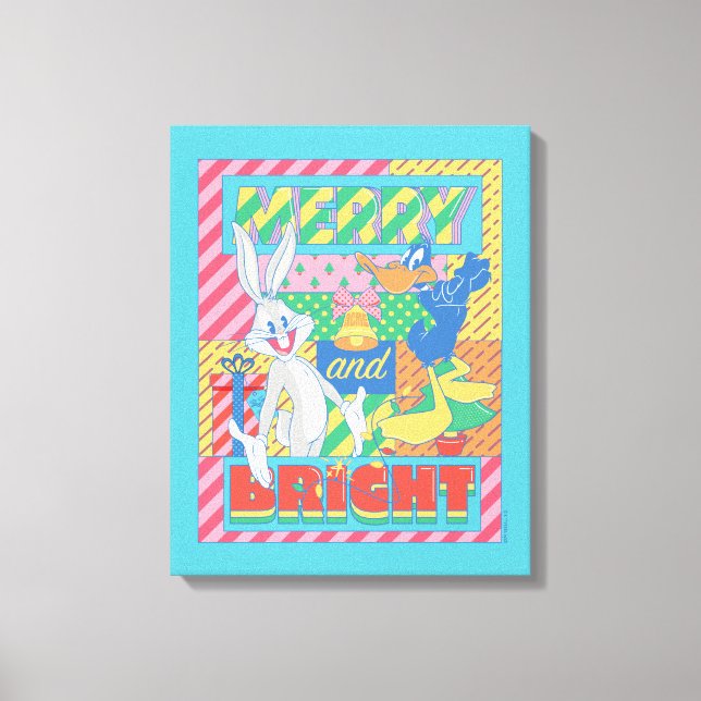 Impressão Em Tela BOLSAS DE CARRO™ | Feliz e Natal Brilhante (Frente)