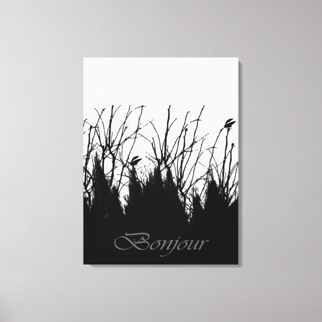 Impressão Em Tela Bom dia (Frente)