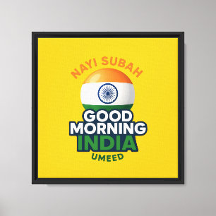 Impressão Em Tela Bom dia Índia, Nayi Subah, Umeed