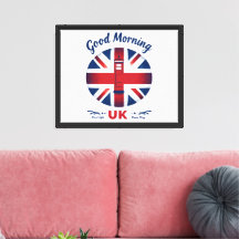 Bom dia Reino Unido - Union Jack & London Phone Bo