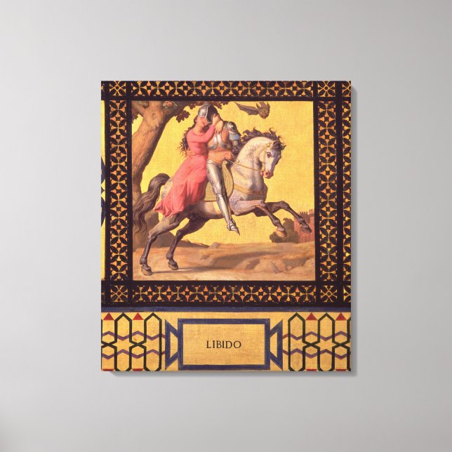 Impressão Em Tela Bom e Mau: Libido, 1832 (detalhe de 89709) (petról (Frente)