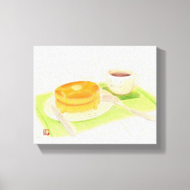Impressão Em Tela Bon appétit "pancake" (Frente)