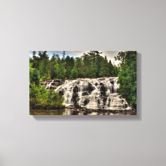 Impressão Em Tela Bond Falls, Michigan (Frente)