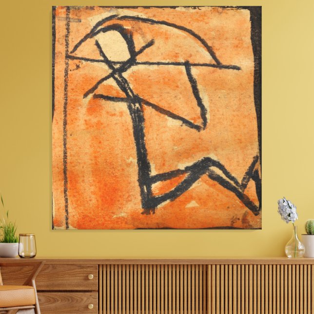Impressão Em Tela Boneco palito com arco (Insitu(Sala de estar))