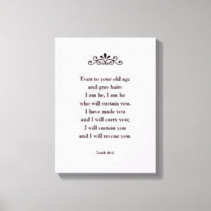 Impressão Em Tela Bonita Bíblia de Escrituras Encorajadora Verse Is