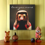 Impressão Em Tela Bonita Engraçada Kachina Doll Rosto Foto Te Ama Ma<br><div class="desc">Quem pode resistir a um rosto como este? Mantenha os pensamentos felizes do seu amado perto do seu coração enquanto você olha para esta fofinha e colorida canvas de arte. Faz um presente de excelente para alguém especial! Você pode personalizar facilmente esta arte de parede e eu também ofereço personalização...</div>
