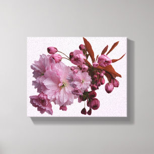Impressão Em Tela Bonito cereja rosa floresce simples e bonita flora