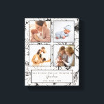 Impressão Em Tela Bonito Obtenção Promovida para Colagem de Fotos do<br><div class="desc">Comemore uma primeira dia de as mães para uma avó com esta bela design de colagem de fotos botânicas, rosa-pincel e preto, estirado com 4 de suas fotos quadradas favoritas, e texto escrito à mão. O texto pode ser editado, então se ela for Nana, Gigi, ou Abuela, você pode mudar...</div>