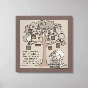 Impressão Em Tela Bonito presente