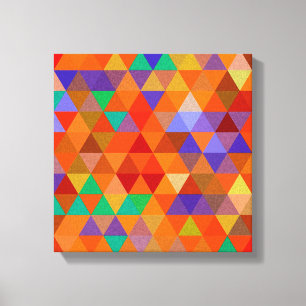 Impressão Em Tela Bonito Triângulo padrão de inclinação I + suas ide