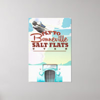 Bonneville Salt Flat Utah viagens vintage