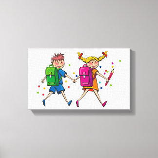 Impressão Em Tela Bons Crianças | Zazzle_Growth.