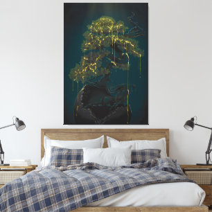 Impressão Em Tela Bonsai da Dourada