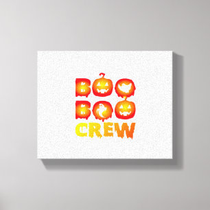 Impressão Em Tela Boo Boo Crew - Enfermeira Dia de as Bruxas engraça