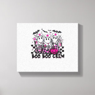 Impressão Em Tela Boo Boo Crew Halloween Enfermeira Clássica