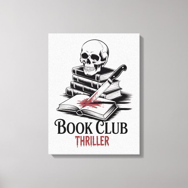 Impressão Em Tela Book Club Thriller (Frente)