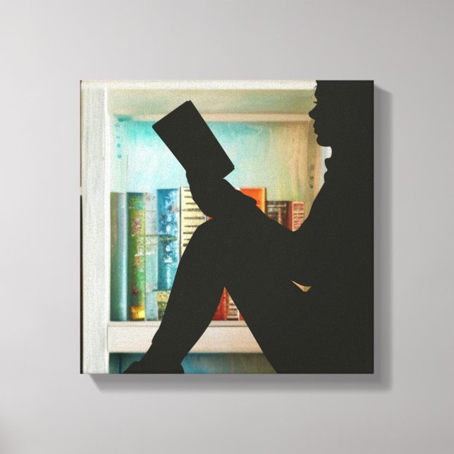 Impressão Em Tela Book Lover (Frente)