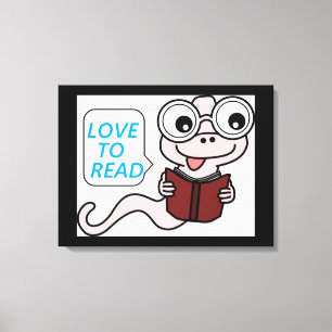 IMPRESSÃO EM TELA BOOKWORM "AMOR LER"