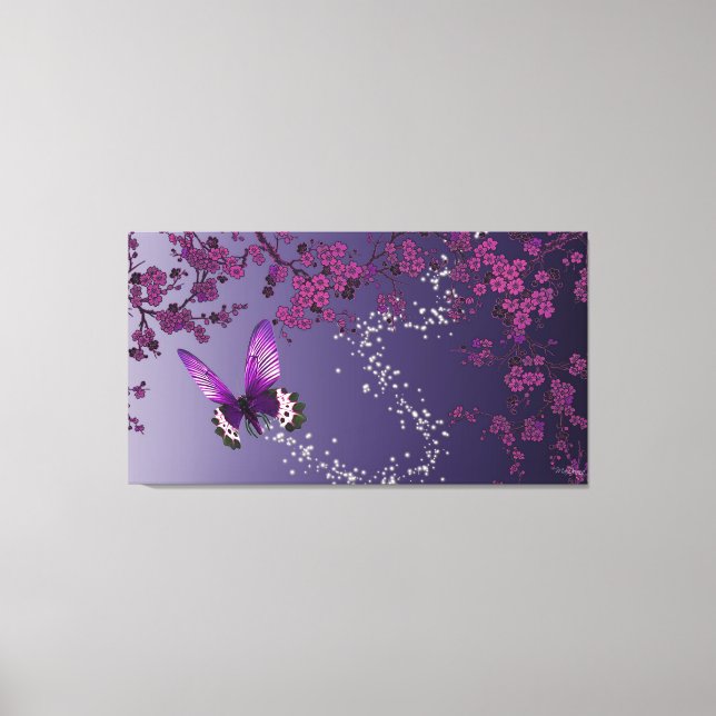 Impressão Em Tela Borboleta (Frente)