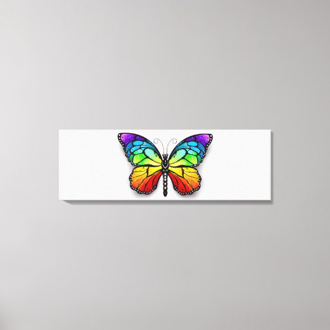 Impressão Em Tela Borboleta-arco-íris Monarca (Frente)