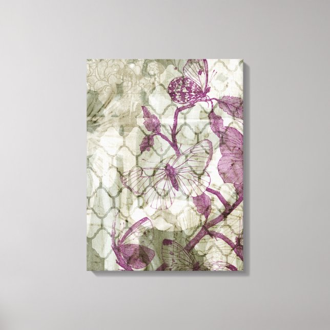 Impressão Em Tela Borboletas árabes IV (Frente)