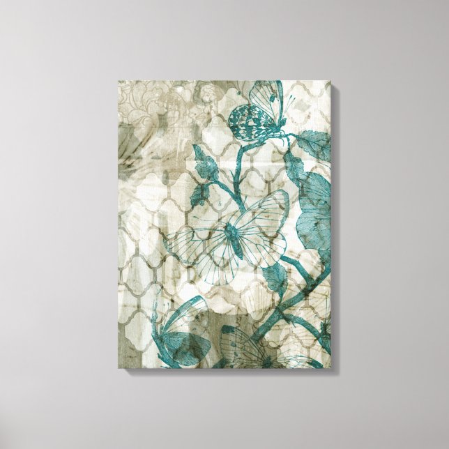 Impressão Em Tela Borboletas árabes VI (Frente)