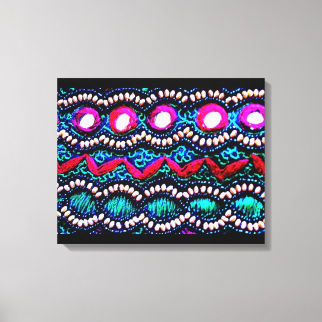 Impressão Em Tela Bordado com bolsa da Índia (Frente)