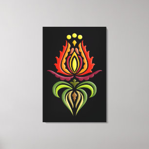 Impressão Em Tela Bordado do rico Mantle - Arte Folk Húngara