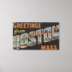 Impressão Em Tela Boston, cenas da letra de MassachusettsLarge