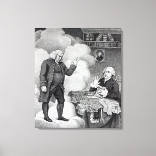 Impressão Em Tela Boswell e o fantasma de Samuel Johnson