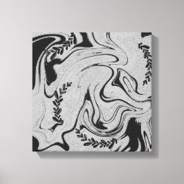 Impressão Em Tela Botanic Balance" Black & White Acrylic Wall Art 