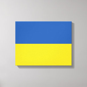 Impressão Em Tela Botão Bandeira da Ucrânia