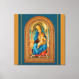 Impressão Em Tela Botticelli Madonna e Criança