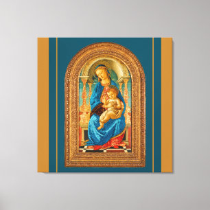 Impressão Em Tela Botticelli Madonna e Criança