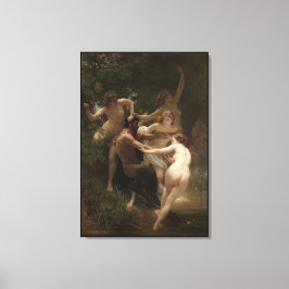 Impressão Em Tela Bouguereau Ninfhs e Satyr