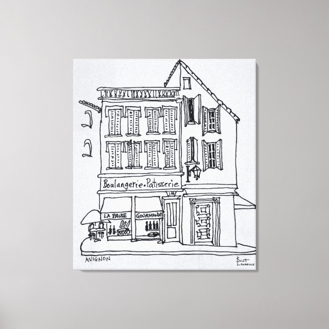 Impressão Em Tela Boulangerie Patisserie, Avignon (Frente)