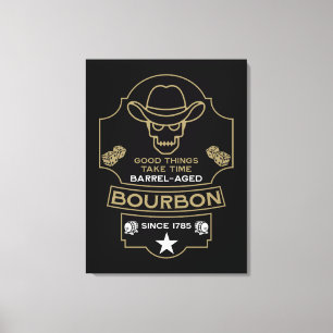 Impressão Em Tela Bourbon Whiskey Art