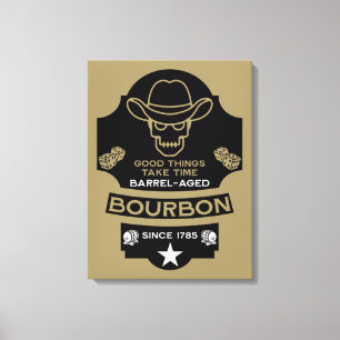 Impressão Em Tela Bourbon Whiskey Art