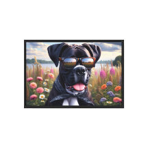 Boxer Dog Fofo com Óculos de Sol