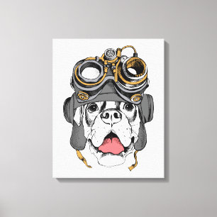 Impressão Em Tela Boxer Steampunk