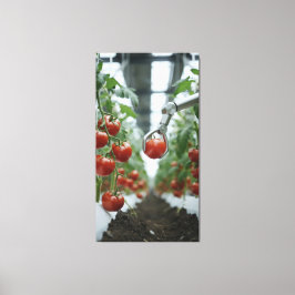 Impressão Em Tela Braços robóticos colhem precisamente tomates madur